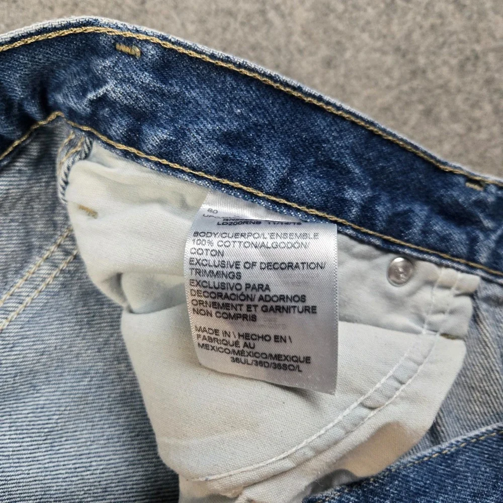 VTG Dickies Double Knee Jeans Mens‎ 36x33 Blue Denim Y2K Skater Baggy Workwear